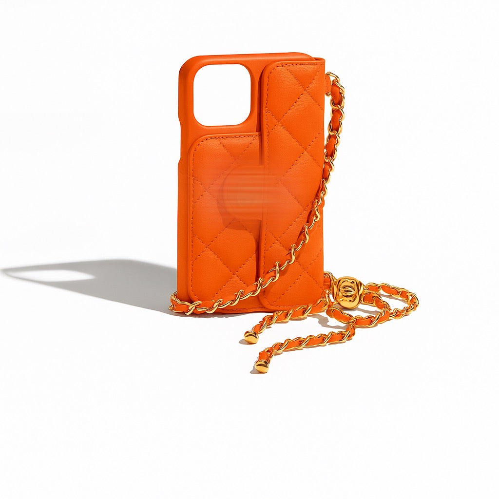 Coque Chanel Orange
