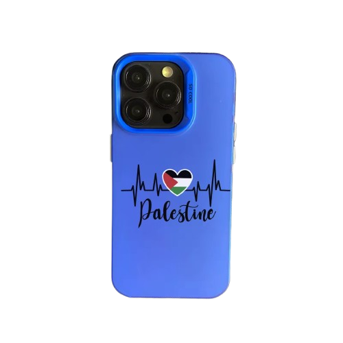 Coque Palestine Heartbeat – Bleu