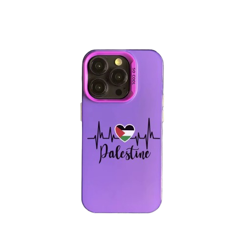 Coque Palestine Heartbeat – Violet