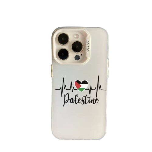 Coque Palestine Heartbeat – Blanc