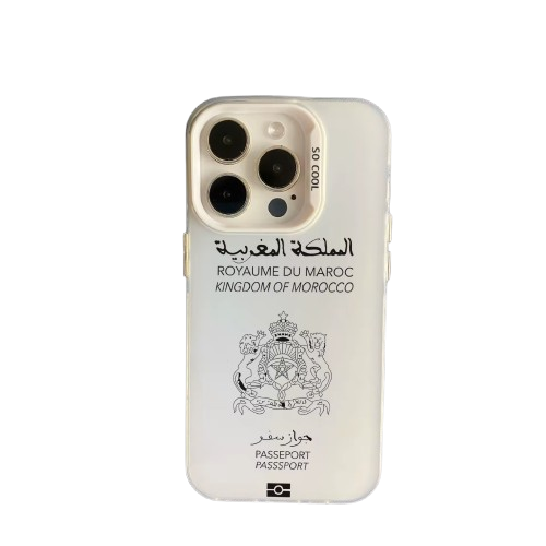Coque Maroc Passeport – Blanc