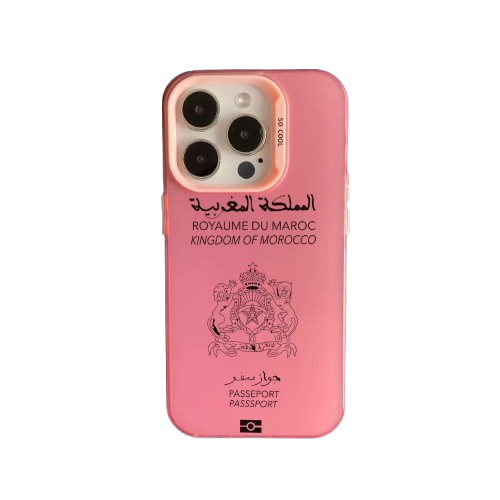 Coque Maroc Passeport – Rose