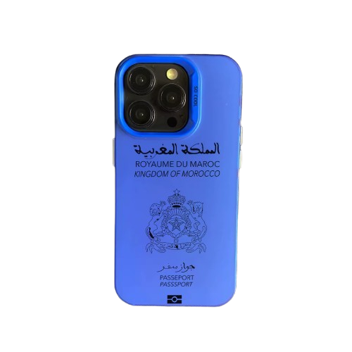 Coque Maroc Passeport – Bleu