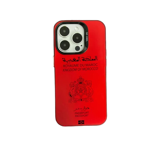 Coque Maroc Passeport – Rouge