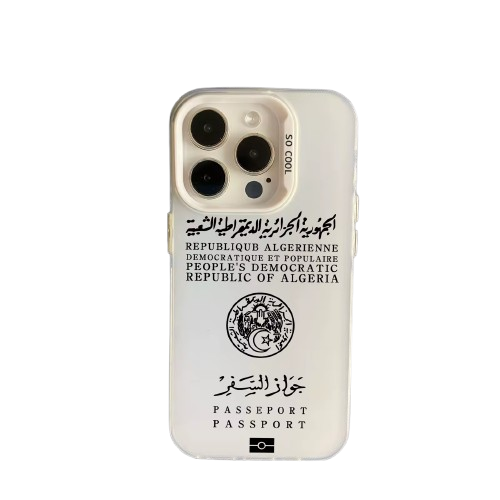 Coque Algérie Passeport – Blanc