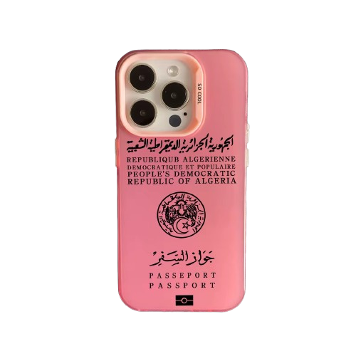 Coque Algérie Passeport – Rose